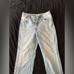 Zara high rise straight leg jeans (size 6)